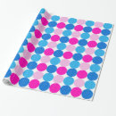 Search for blue polka dots wrapping paper Pink