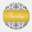 Recherche de jours de la semaine magnets Noir