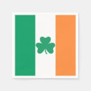 Recherche de drapeau irlandais serviettes Shamrock