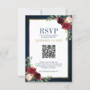 Recherche de rsvp de bleu marine invitations Aquarelle florale