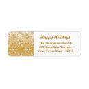 Search for winter snow return address labels Gold