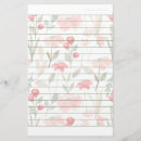 Search for lined floral stationery paper Botanical