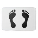 Search for footprint bath mats Funny