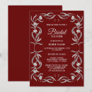 Search for silver bridal shower invitations Rustic