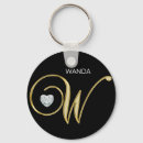 Search for letter w keychains Gold