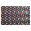 Search for flower of life fabric Colourful