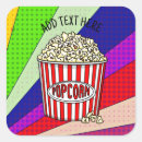 Search for popcorn favor stickers Movie night