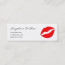 Recherche de lipstick business cards Embrasser