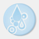 Recherche de goutte de pluie magnets Bleu