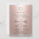 Search for girly bar bat mitzvah invitations Rose gold