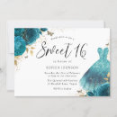 Search for teal sweet 16 invitations Dress