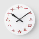 Search for chinese numbers clocks Red