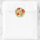 Recherche de red poppies autocollants Floral