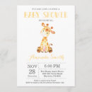 Search for yellow giraffe baby shower invitations Cute