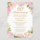 Search for elegant 50th wedding anniversary invitations Botanical