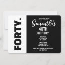 Search for trendy 40th birthday invitations Feminine