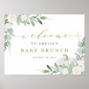 Recherche de greenery baby shower welcome signs Watercolor