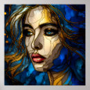 Search for woman with red lips posters Abstract