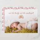 Search for rainbow birth announcement cards Elegant
