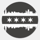 Search for black and white flag stickers Chicago