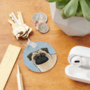 Search for cartoon pug keychains Illustration