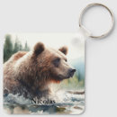 Search for grizzly bear keychains Nature