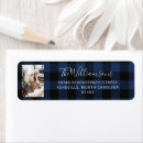 Search for black gingham return address labels Vintage