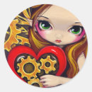 Recherche de steampunk valentine autocollants Engrenages
