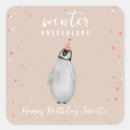Search for winter birthday stickers One year old