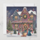 Search for victorian house christmas cards Winter