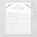 Search for eucalyptus baby shower games Who knows mommy best