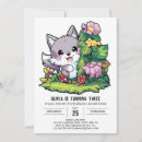 Search for wolf birthday invitations Digital