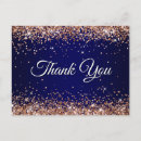 Search for navy blue gold postcards thank you cards Girly