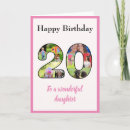 Recherche de 20 ans anniversaire cartes Fille