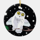 Search for snowy owl ornaments White