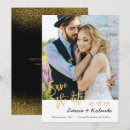Search for black and gold wedding save the dates Chic