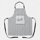 Search for grey stripe aprons Modern