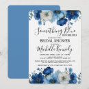 Search for something blue bridal shower invitations Modern elegant calligraphy script