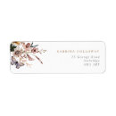 Search for wild flowers return address labels Boho