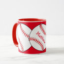 Recherche de softball tasses Rouge