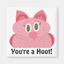 Recherche de rose de hibou magnets Mignon