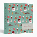 Search for candy canes binders Santa claus