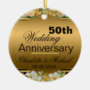 Recherche de 50th wedding anniversary ornaments Anniversaire