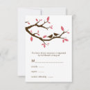 Search for birds wedding rsvp cards Modern