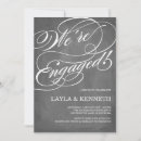 Search for chalkboard engagement party invitations Engaged