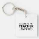 Search for because keychains Teacher