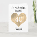 Search for daughter 40th birthday cards Forty