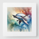 Search for dolphin clocks Watercolor