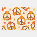 Search for peace sign wrapping paper 70s
