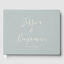 Recherche de dusty blue guest books Simple